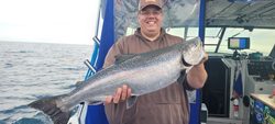 Salmon Fishing vibes only today in Lake Michigan